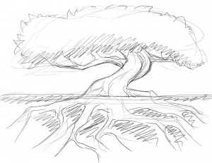 Tree sketch