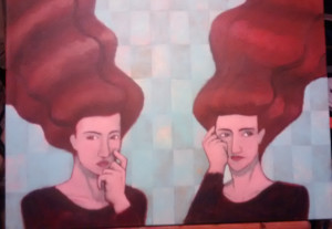 Conversation While Worried About Other Things painting