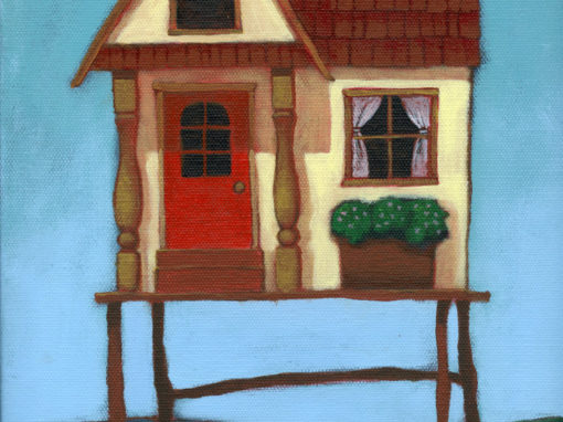 The One with the Bright Red Door